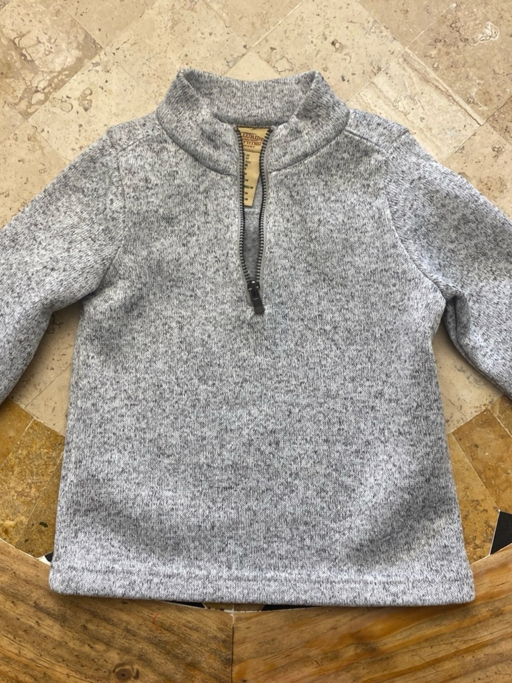 3T Gray Half-Zip Sweater - Soft Knit Pullover